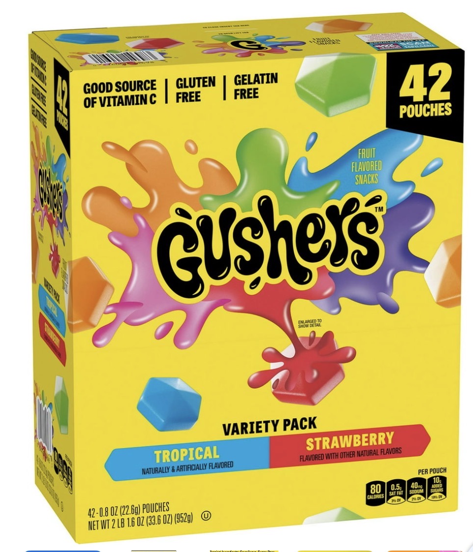 Gushers Strawberry & Tropical — 42 packs