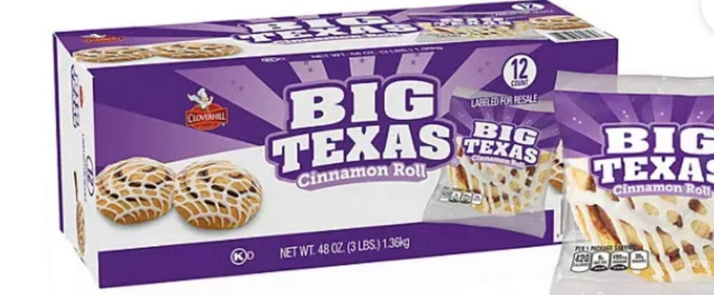 Big Texas Cinnamon Roll — 12 units