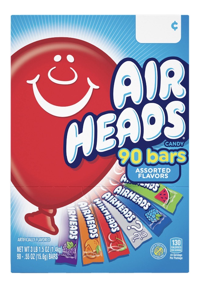 Airheads Chewy Fruit Candy Variety — 90 units